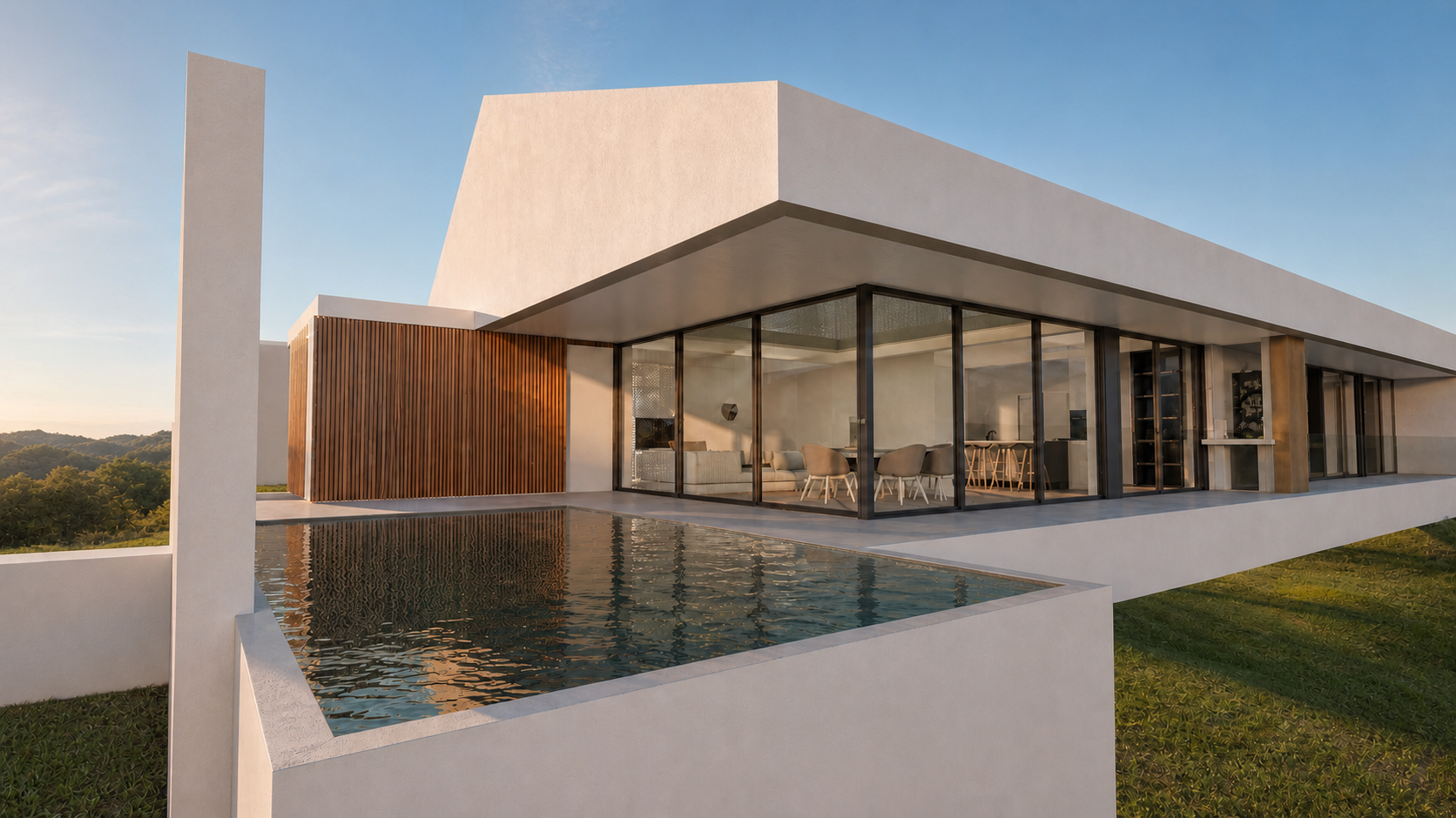 Casa HF — arquitetura contemporânea integrada na paisagem de Nine