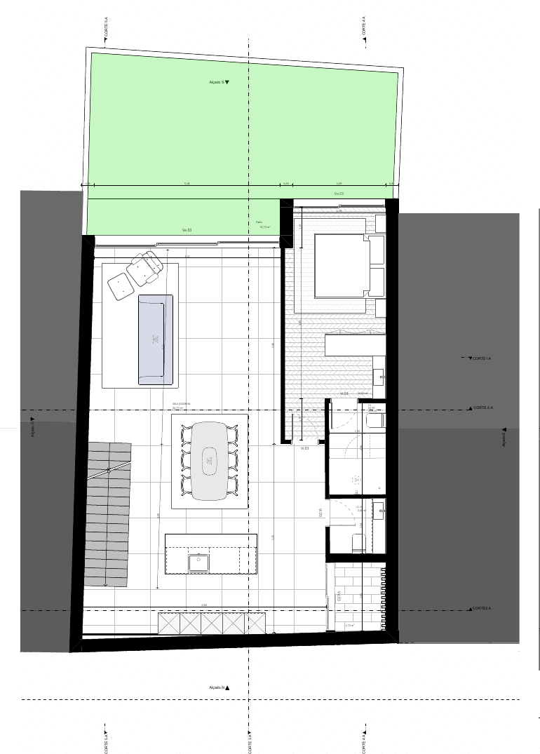 Habitação 1+1 — planta do Piso 0