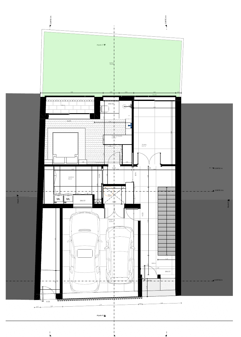 Habitação 1+1 — planta do Piso 1