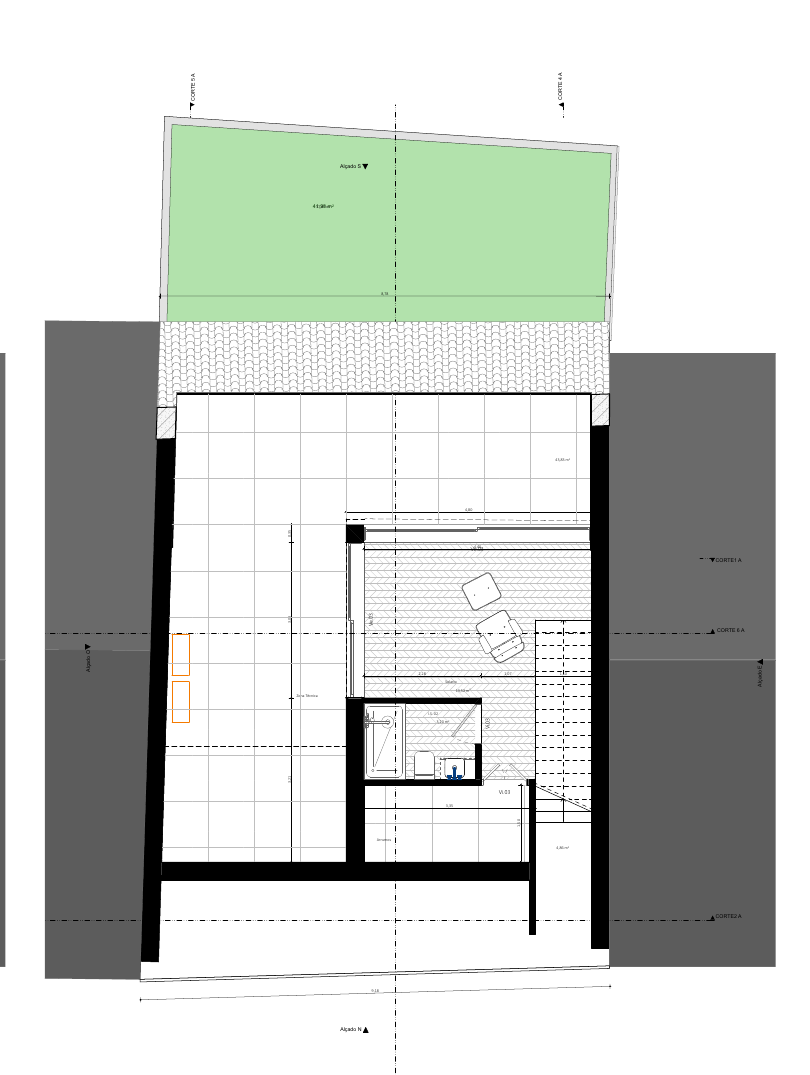 Habitação 1+1 — planta do Piso 3